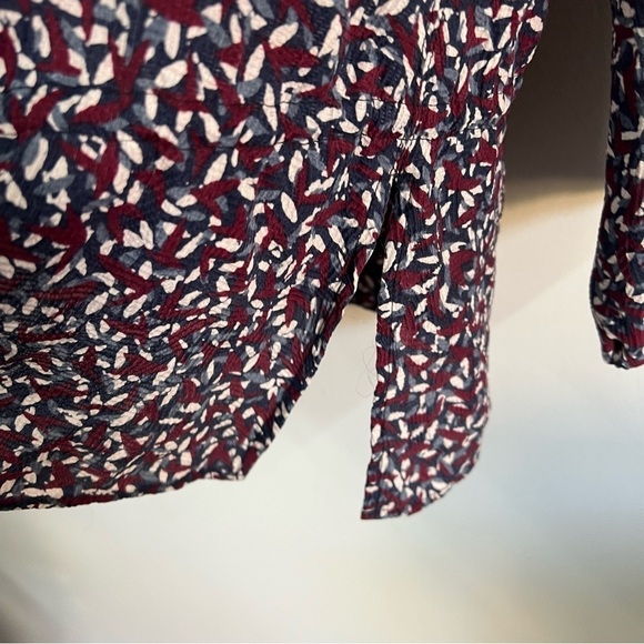 Tory Burch Cloque Drop Waist Silk Blend Tunic Top - Picture 8 of 14